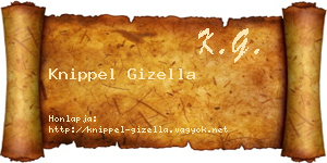 Knippel Gizella névjegykártya